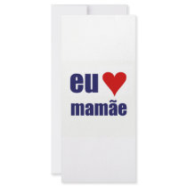 eu amo mamae custom rack cards
