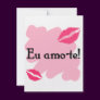 Eu amo-te - Portuguese I love you Invitation