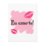 Eu amo-te - Portuguese I love you postcards