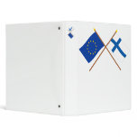 EU and Finland Crossed Flags binders