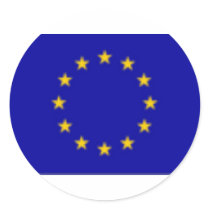 EU Flag Round Stickers