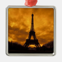 EU, France, Paris.  Eiffel Tower. Ornaments