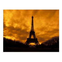 EU, France, Paris.  Eiffel Tower. Postcard