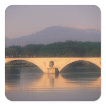 EU, France, Provence, Vaucluse, Avignon. Pont Square Sticker