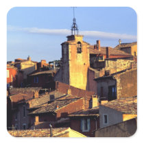 EU, France, Provence, Vaucluse, Roussillon. 3 Square Stickers