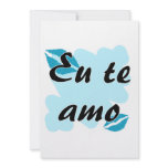 Eu te amo - Brazilian - I Love You Custom Announcement