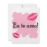 Eu te amo - Brazilian I love you Personalized Invite