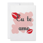 Eu te amo - Brazilian - I Love You Invitations
