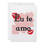 Eu te amo - Brazilian - I Love You Custom Invites