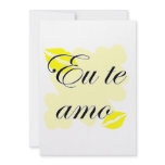 Eu te amo - Brazilian - I Love You Invitations