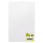 Eu te amo - Brazilian - I Love You Custom Stationery
