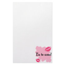 Eu te amo - Brazilian I love you Customized Stationery