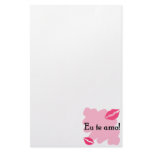 Eu te amo - Brazilian I love you Customized Stationery