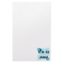 Eu te amo - Brazilian - I Love You Personalized Stationery