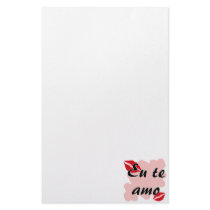 Eu te amo - Brazilian - I Love You Customized Stationery