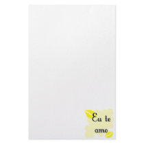 Eu te amo - Brazilian Stationery Design