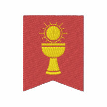 Eucharistic Banner Embroidered Polo Shirt