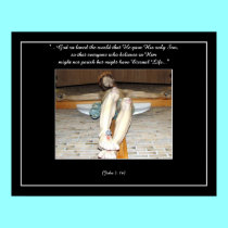 Eucharistic Crucifix (with John 3: 16 Quote) posters by Artists4God Eucharistic Crucifix (with John 3: 16 Quote) posters