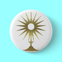 Eucharistic Monstrance buttons by Artists4God Eucharistic Monstrance buttons