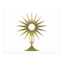 Eucharistic Monstrance Postcard