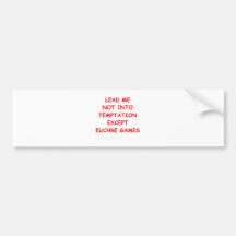 euchre bumper sticker