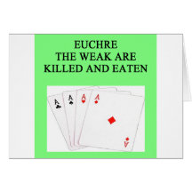 EUCHRE GREETING CARDS