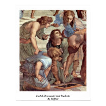Euclid (Bramante) And Students By Raffael posters