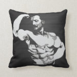 Eugen Sandow Bicep Flex - Bodybuilding Throw Pillows