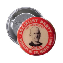 Eugene Debs reproduction pin