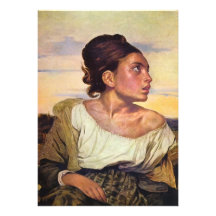 Eugène Delacroix - Orphan in the Cemetery Personalized Invitation