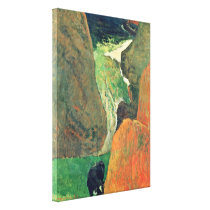 Eugene Henri Paul Gauguin - above the abyss Canvas Print