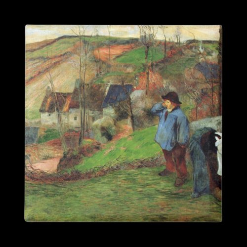 Eugène Henri Paul Gauguin - Breton Shepherd Refrigerator Magnet