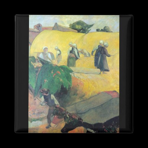 Eugène Henri Paul Gauguin - Harvest In Brittany Magnet