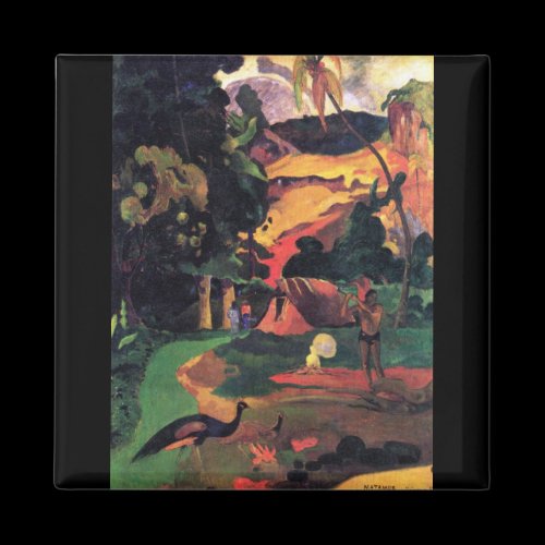 Eugène Henri Paul Gauguin - Landscape With Peacock Refrigerator Magnet
