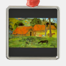 Eugène Henri Paul Gauguin - Le Trois Huttes Christmas Tree Ornaments