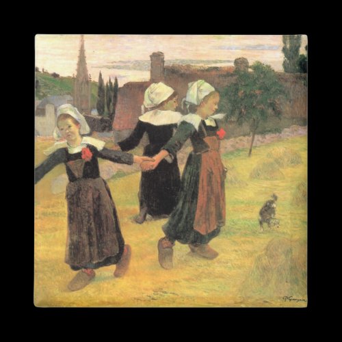 Eugène Henri Paul Gauguin - Small Breton Women Fridge Magnets