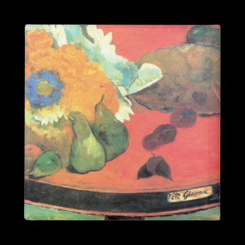 Eugène Henri Paul Gauguin - Still Life with fete Fridge Magnet