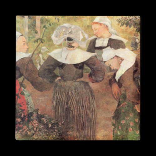 Eugène Henri Paul Gauguin - The Dance of 4 Women o Fridge Magnet
