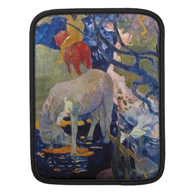 Eugène Henri Paul Gauguin - The White Horse Sleeve For iPads