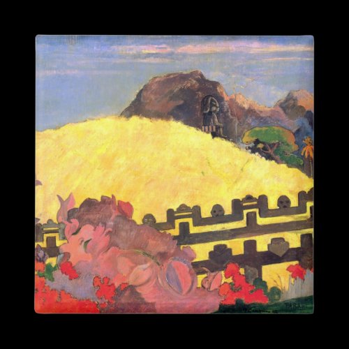 Eugène Henri Paul Gauguin - There is the Temple Refrigerator Magnets