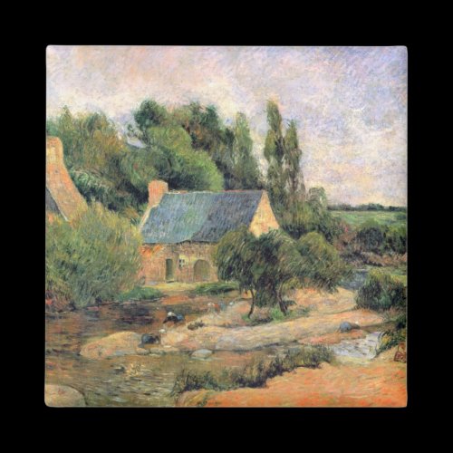 Eugène Henri Paul Gauguin - Washerwomen at Pont-Av Refrigerator Magnet