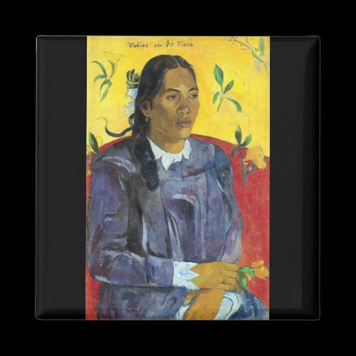 Eugène Henri Paul Gauguin - Woman with Flower Magnets