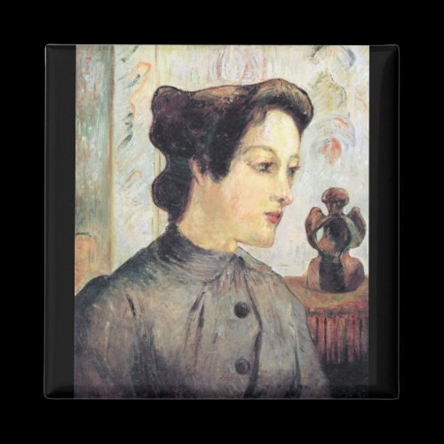Eugène Henri Paul Gauguin - Women With Topknots Refrigerator Magnet