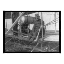 Eugene Lefebvre Seated at his Airplane 1909 posters