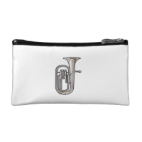 euphonium brass instrument music realistic.png cosmetic bag