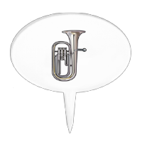 euphonium brass instrument music realistic.png cake toppers