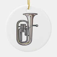 euphonium brass instrument music realistic.png christmas ornaments