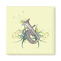 Euphonium Magnet by marchingbandstuff Euphonium Magnet