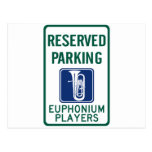Euphonium Players Parking Post Cards
