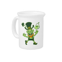 Euphoric Leprechaun Celebrating St Patrick's Day pitchers